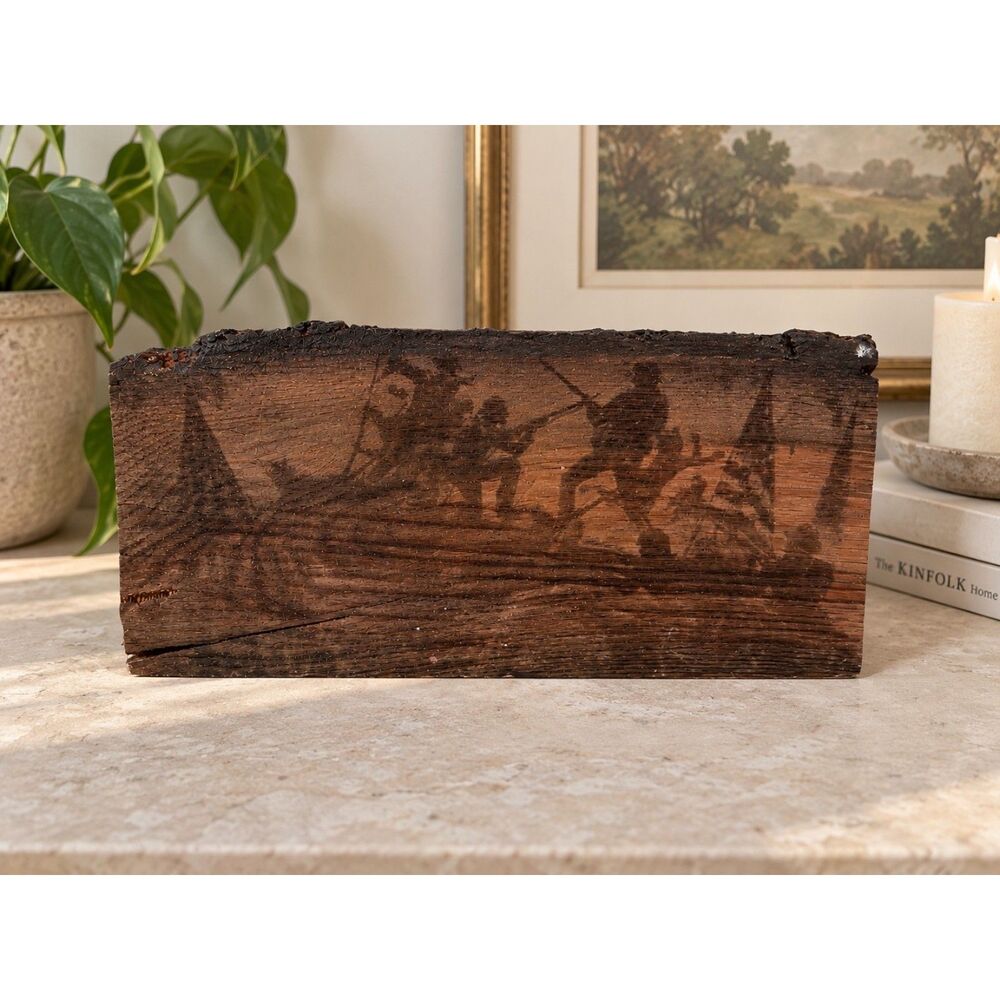 Rustic Western Wood Plaque Cowboy Horse Decor